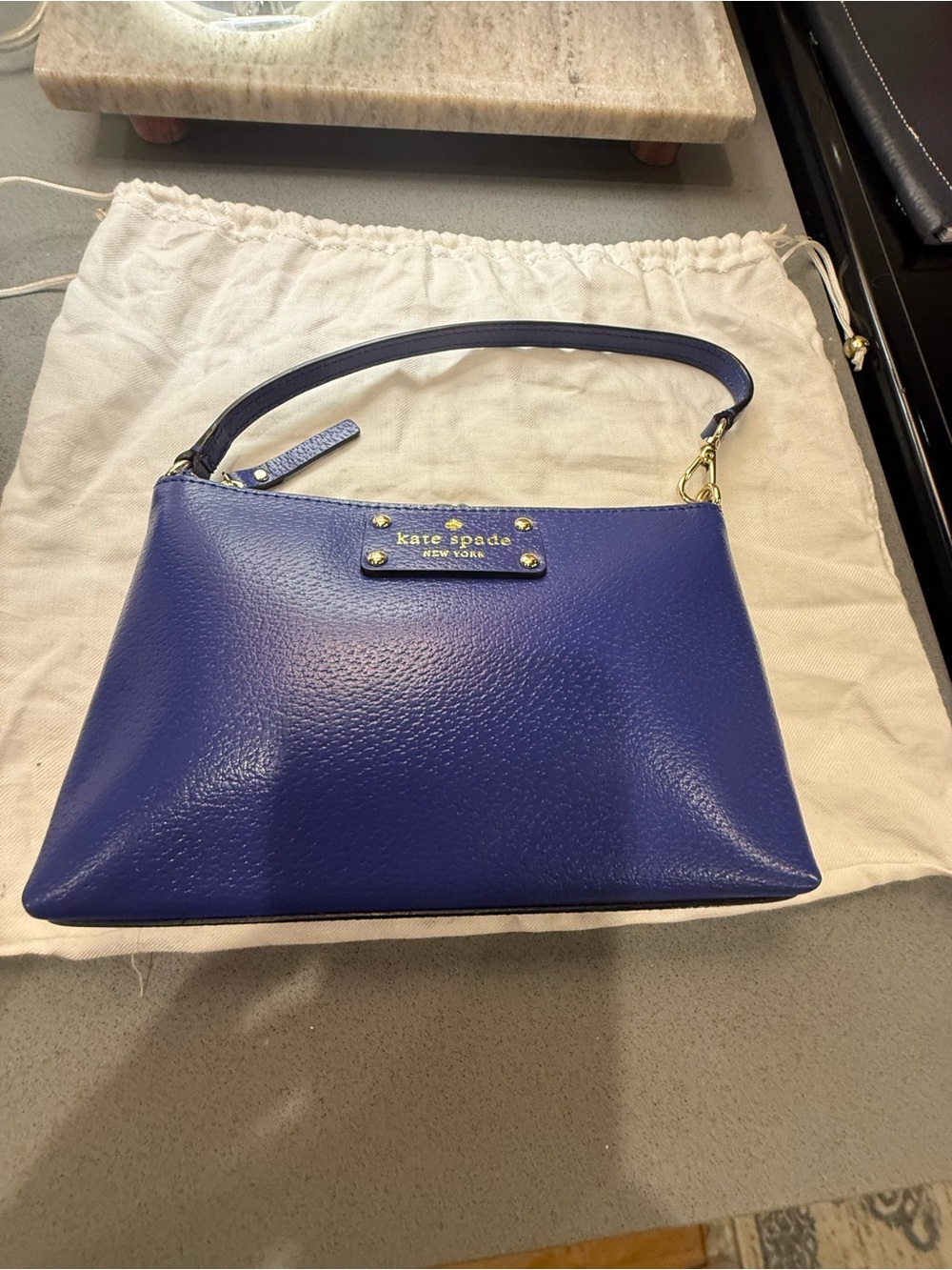 Kate spade grape 🍇 blue wristlet/pouch/clutch